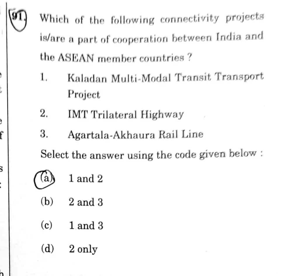 the actual UPSC GS Series D question